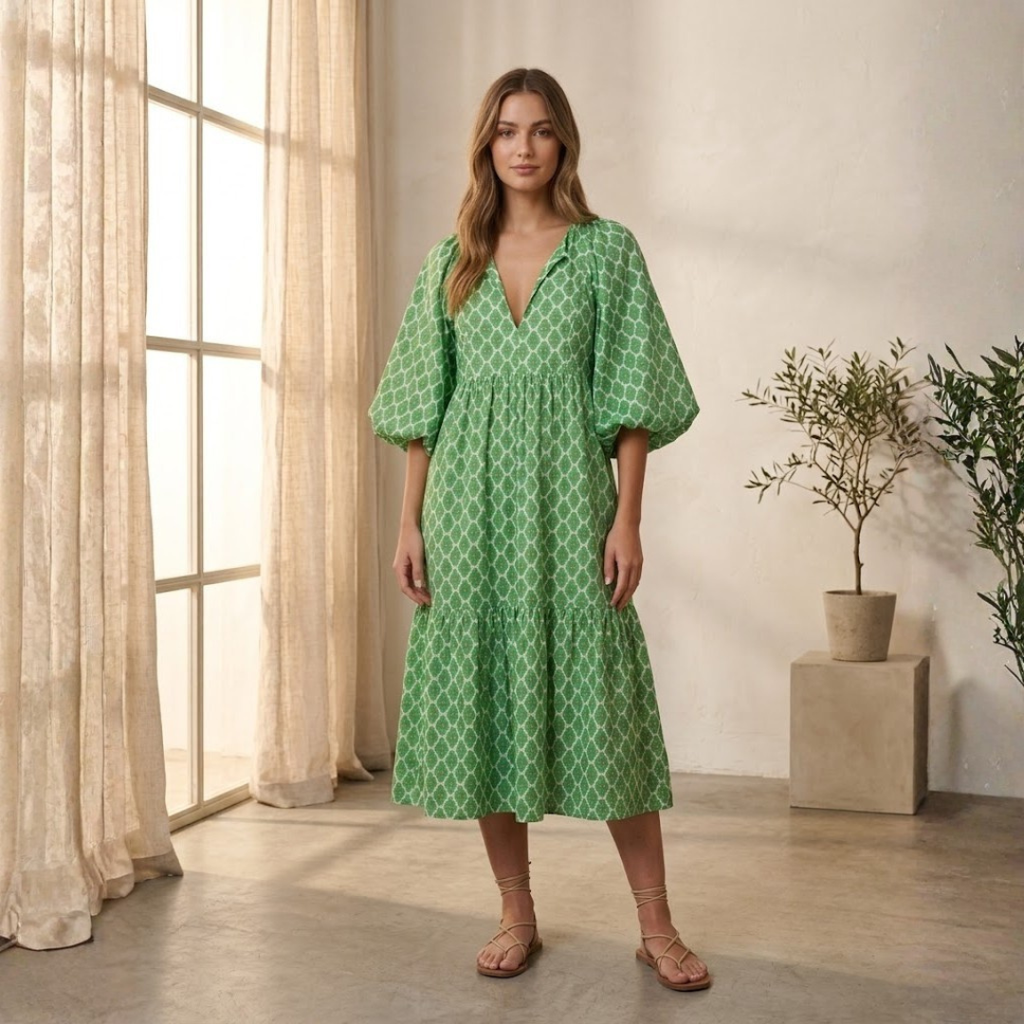 Vestido Midi Esmeralda