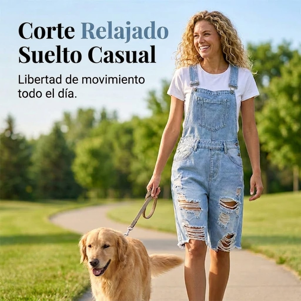 Peto Short Vaquero Multi-Bolsillos - Iris