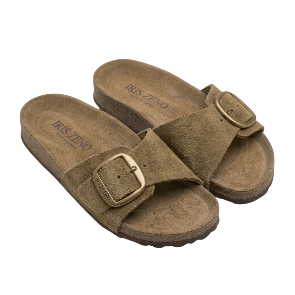 LUCIA™ | SANDALIAS PLANAS ANATÓMICAS DE UNA HEBILLA