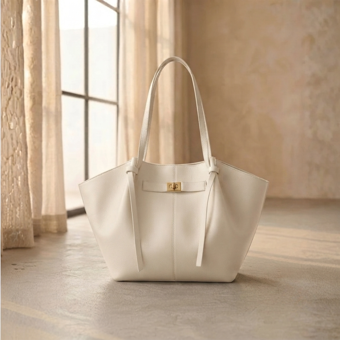 BOLSO SHOPPER DE HOMBRO "ELENA" - CRUDO