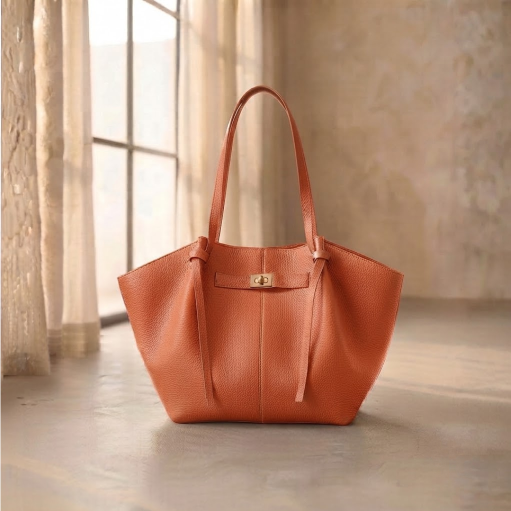 BOLSO SHOPPER DE HOMBRO "ELENA" - CAMEL