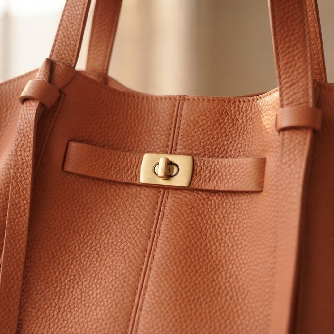 BOLSO SHOPPER DE HOMBRO "ELENA" - CAMEL