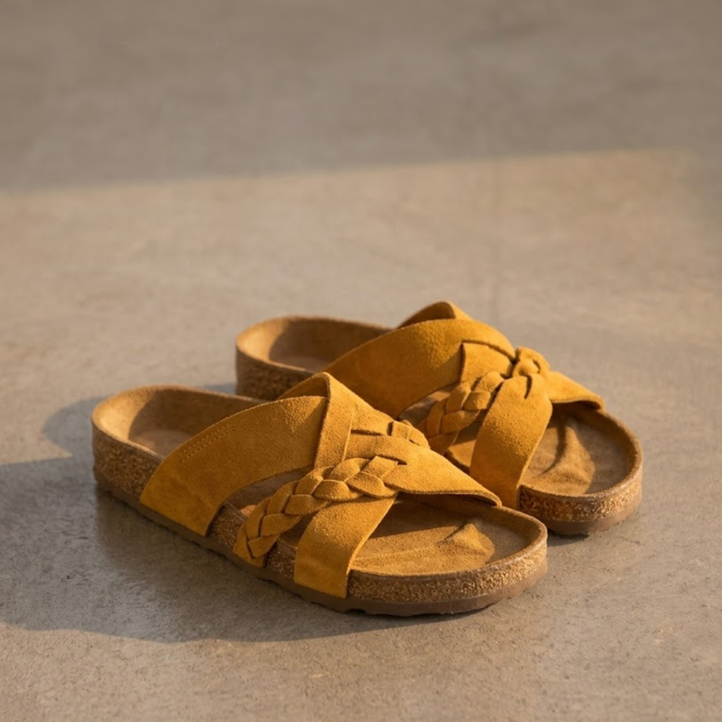 SANDALIAS PLANAS ANATÓMICAS TRENZADAS "CARMEN"