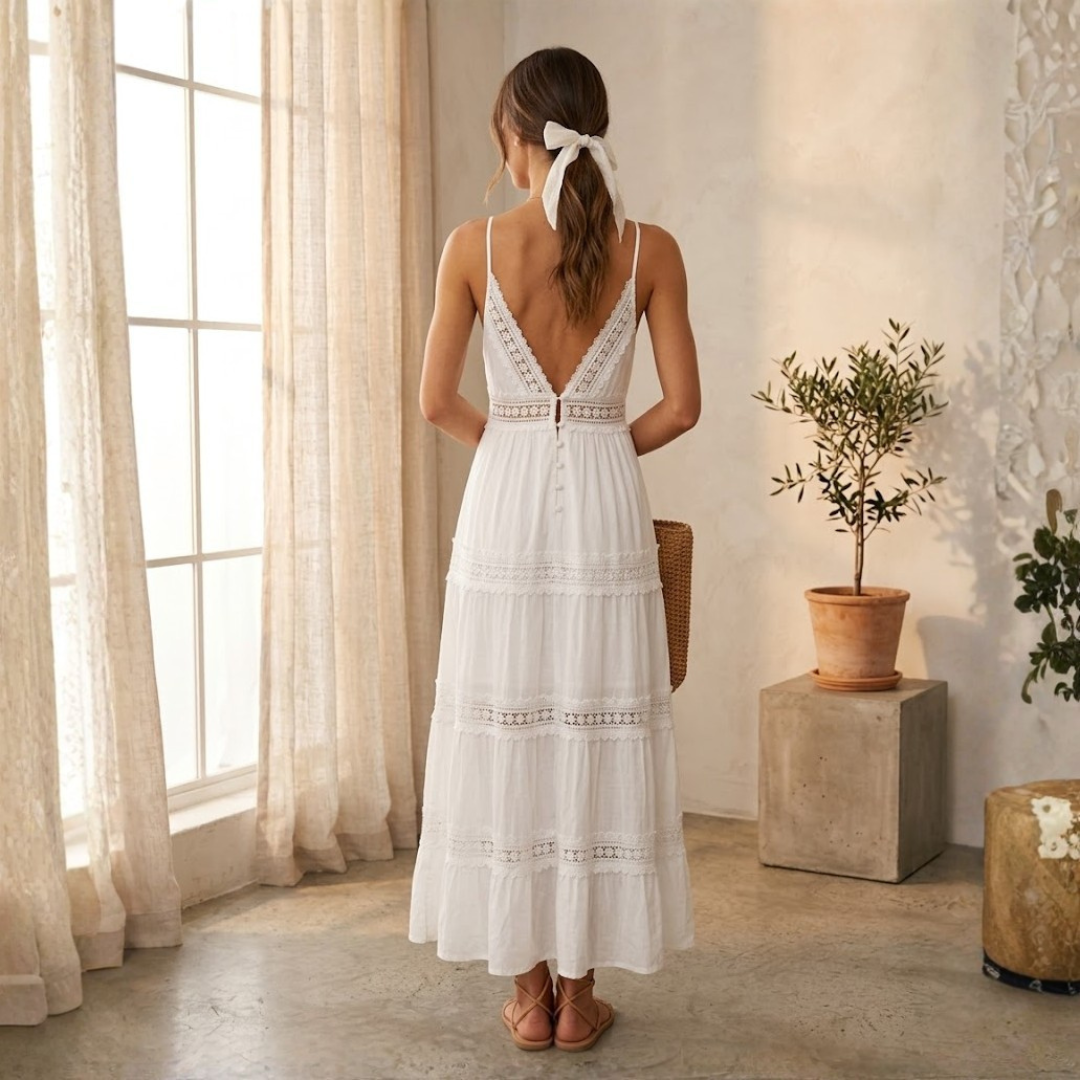 VESTIDO LARGO BOHEMIO "SOL"