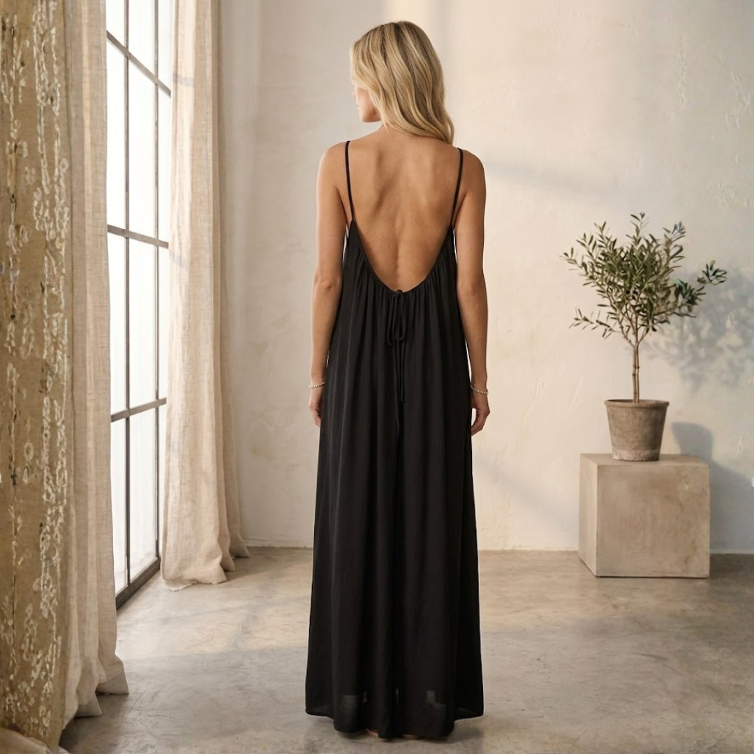 VESTIDO LARGO FLUIDO "AMBRA"