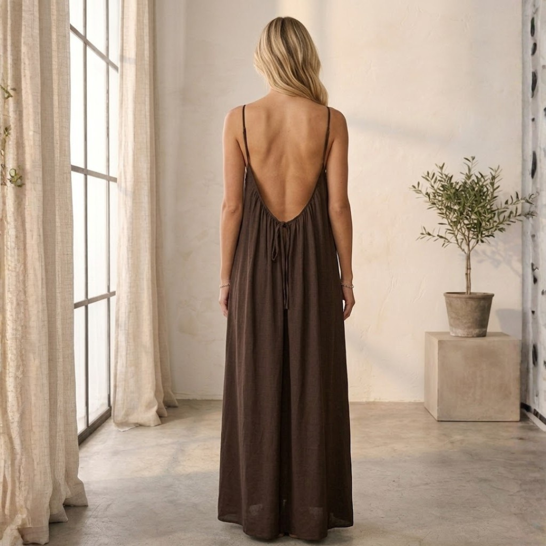 VESTIDO LARGO FLUIDO "AMBRA"