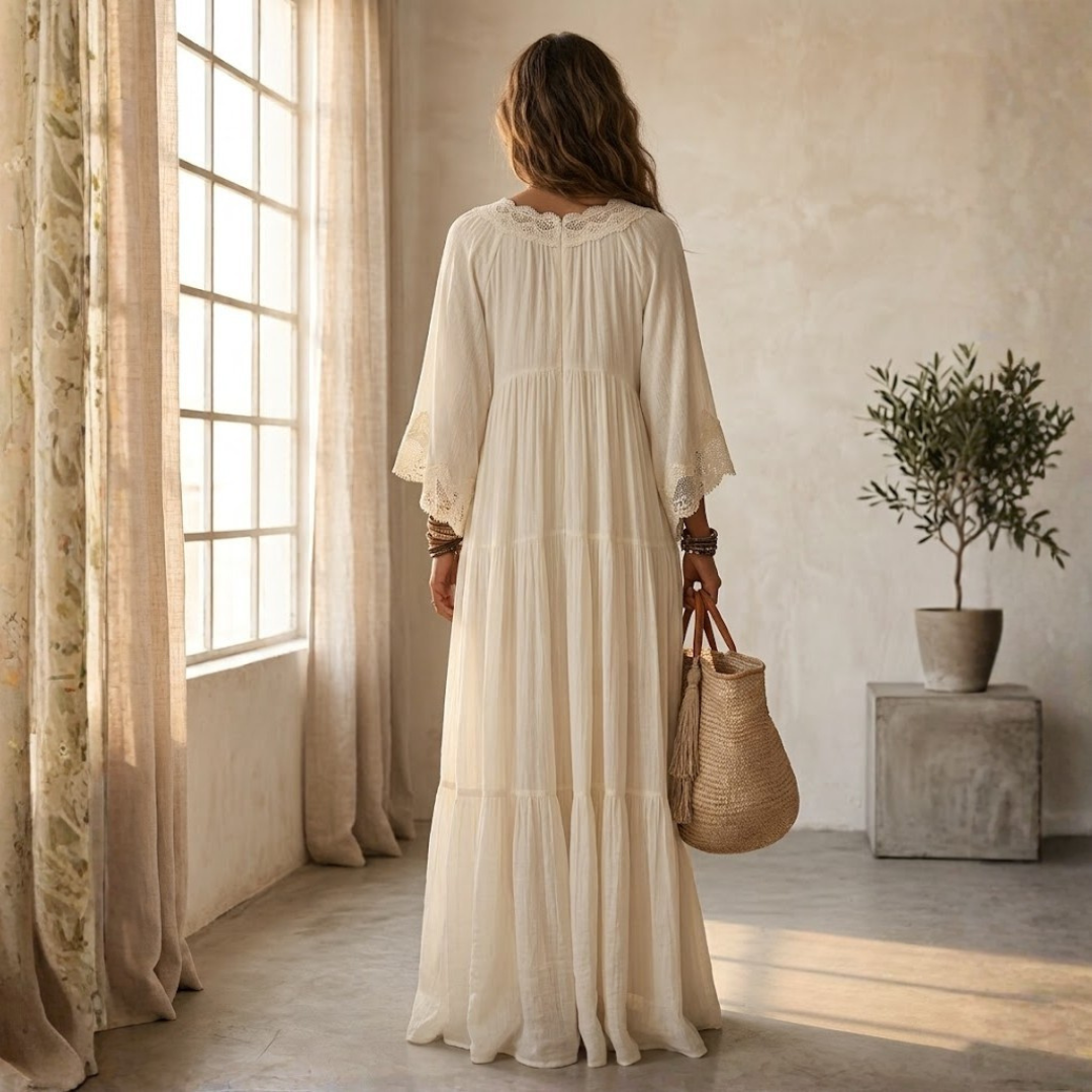 VESTIDO LARGO BOHEMIO "FREYA"