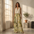 CONJUNTO DE TOP HALTER Y PANTALÓN FLUIDO "AURA"