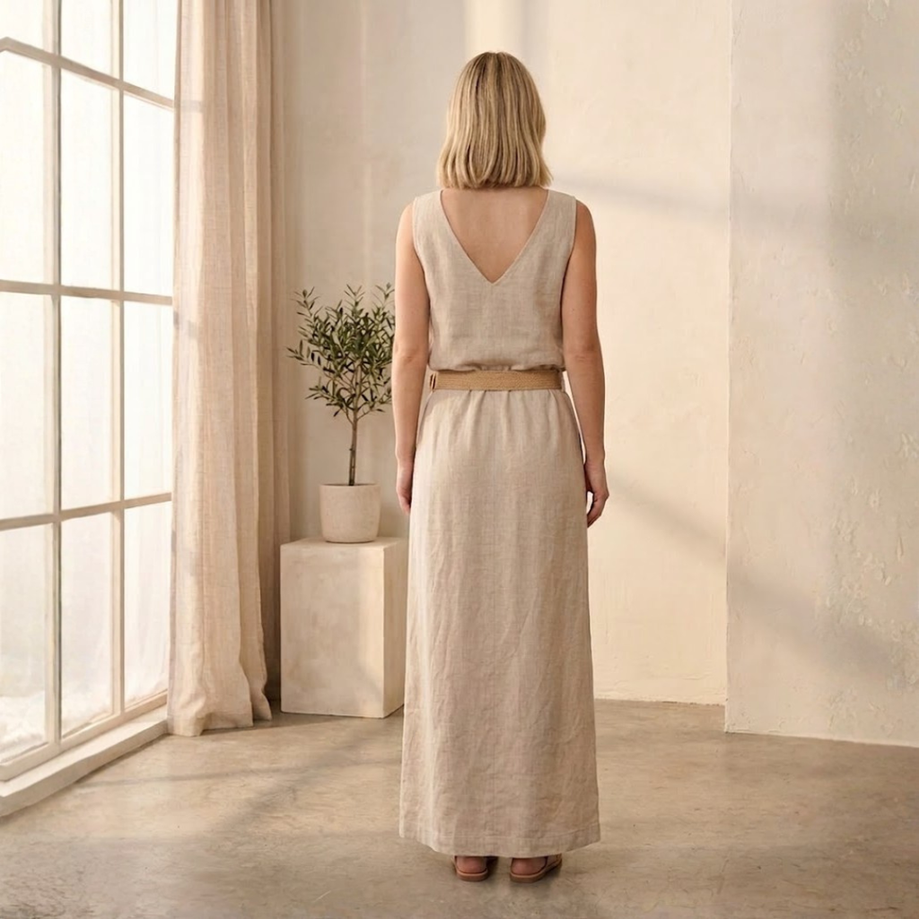 CONJUNTO DE LINO DE TOP Y PANTALÓN "FREYA"