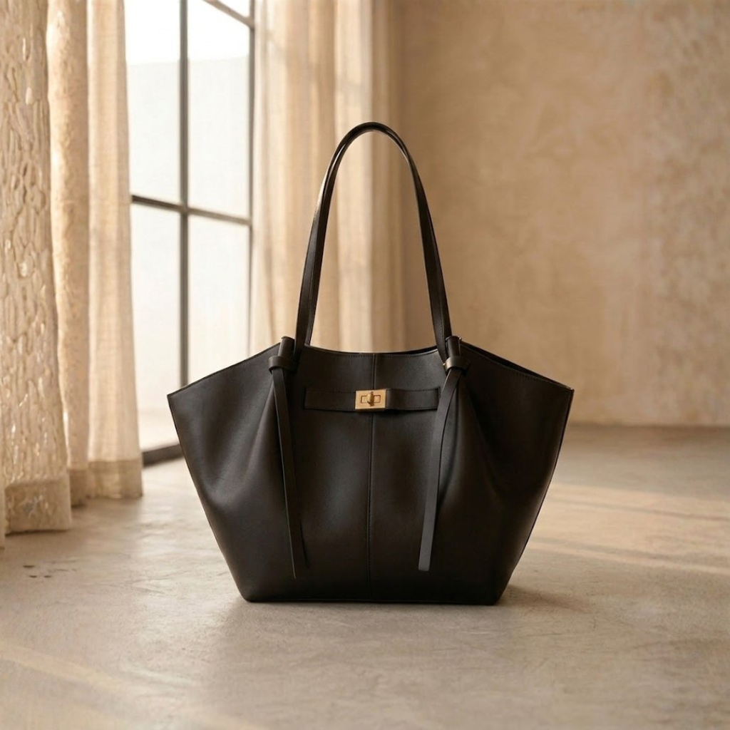 BOLSO SHOPPER DE HOMBRO "ELENA" - NEGRO